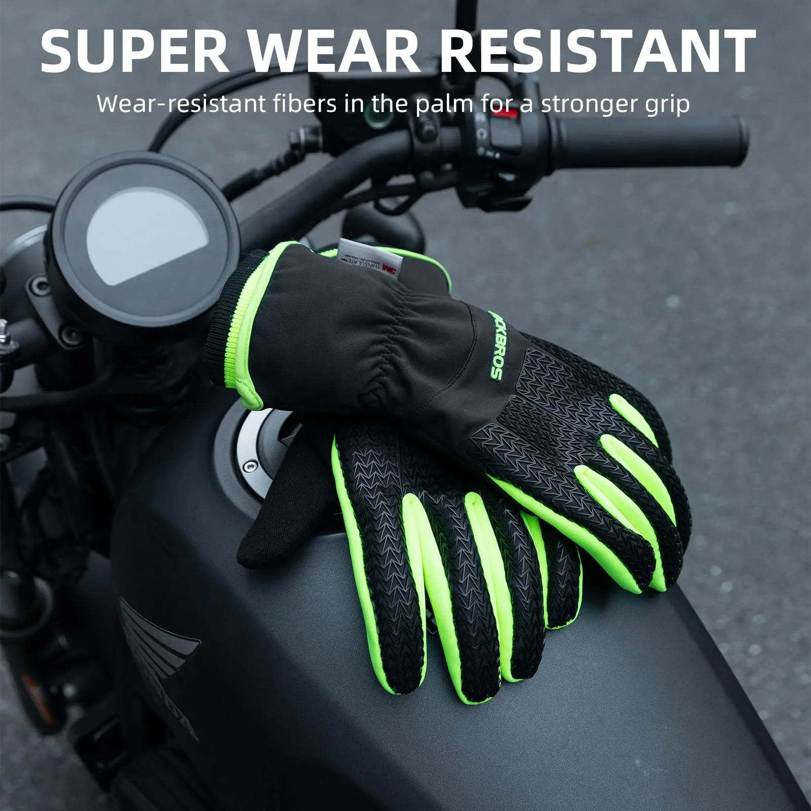 ROCKBROS Winter Cycling Gloves, Windproof Thermal Touchscreen Gloves for Men  Women