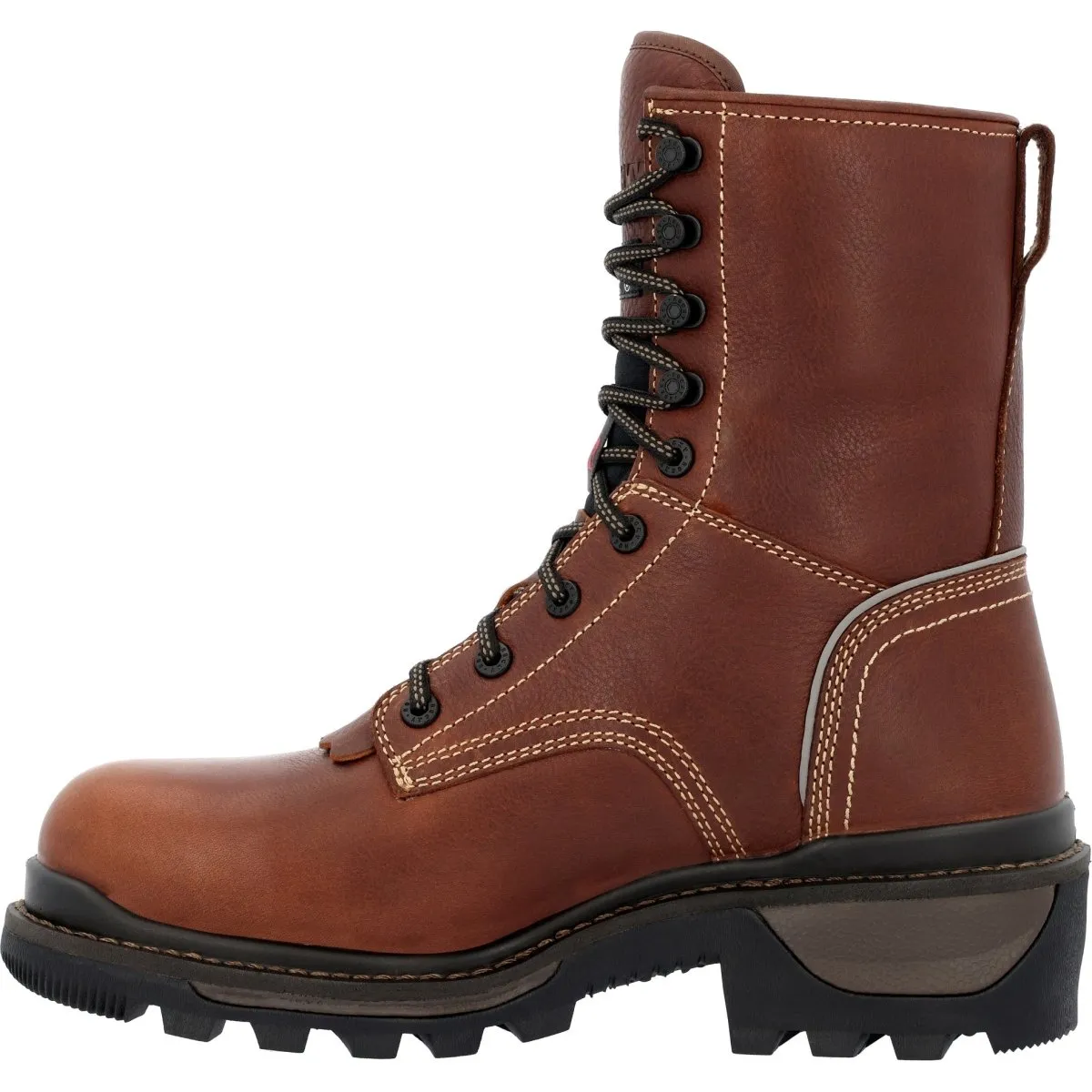 Rocky Rams Horn Logger Men's Composite Toe Waterproof 400G Insulated Work Boots Rkk0396 In Brown