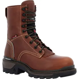 Rocky Rams Horn Logger Men's Composite Toe Waterproof 400G Insulated Work Boots Rkk0396 In Brown