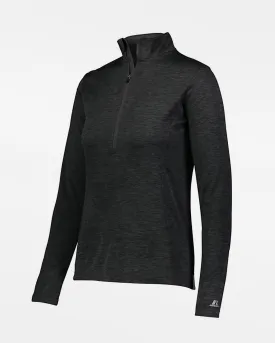 Russell Athletic Dri-Power Ladies Lightweight 1/4-Zip Pullover, heather schwarz