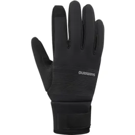 Shimano Clothing Unisex Windbreak Thermal Gloves; Black; Size L