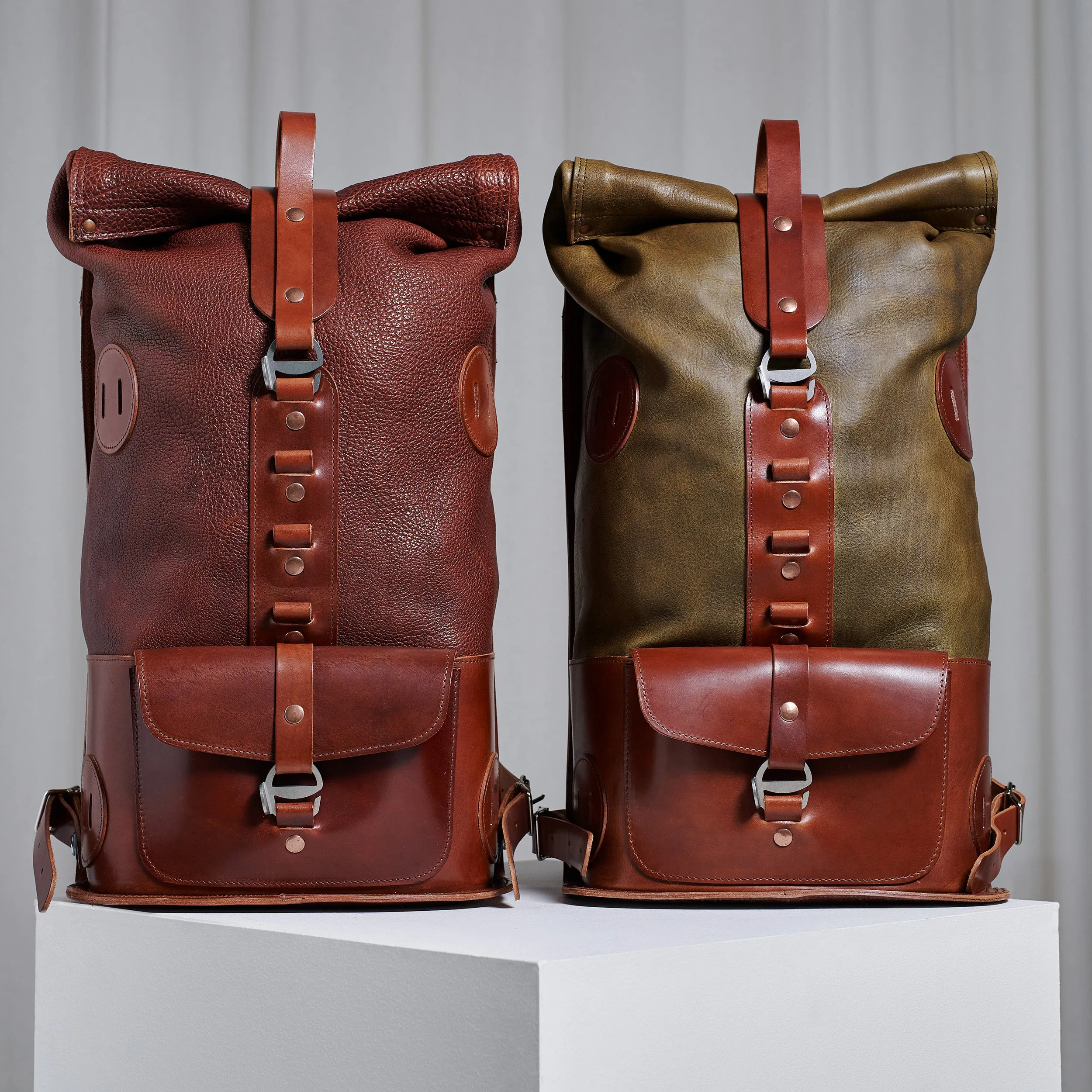 Specials S.03 - Moss Green White Tail Fold Top Backpack