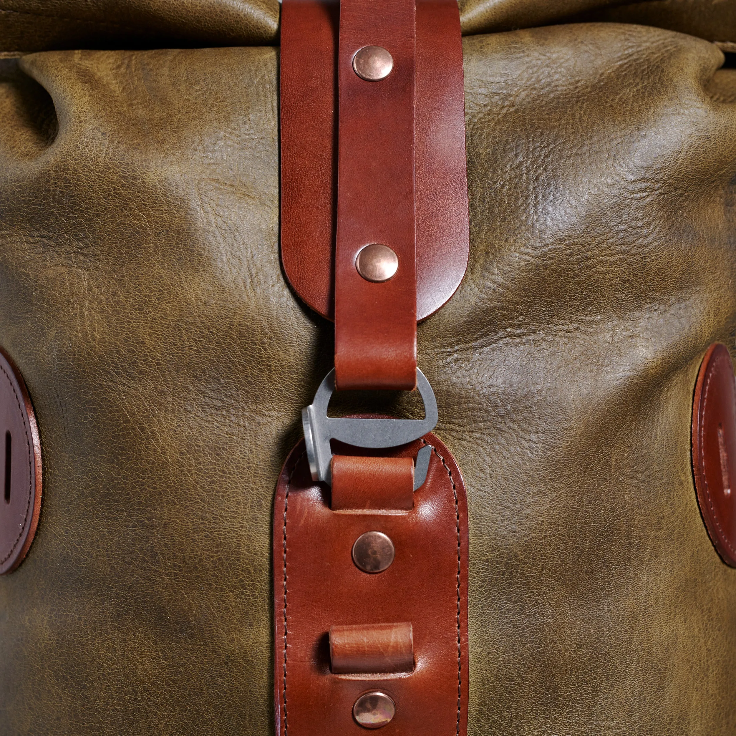 Specials S.03 - Moss Green White Tail Fold Top Backpack