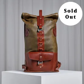 Specials S.03 - Moss Green White Tail Fold Top Backpack