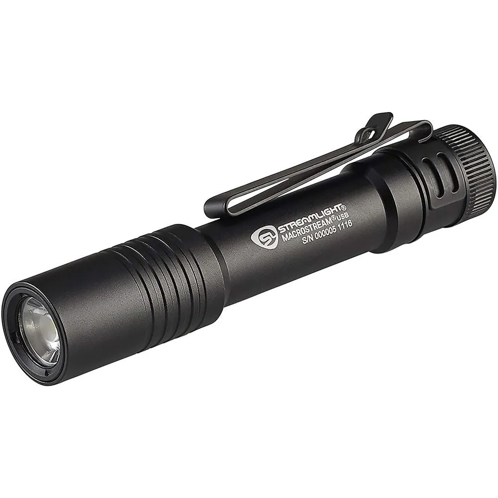 Streamlight 66320 MacRostream Light White Led Black Usb Chargeable
