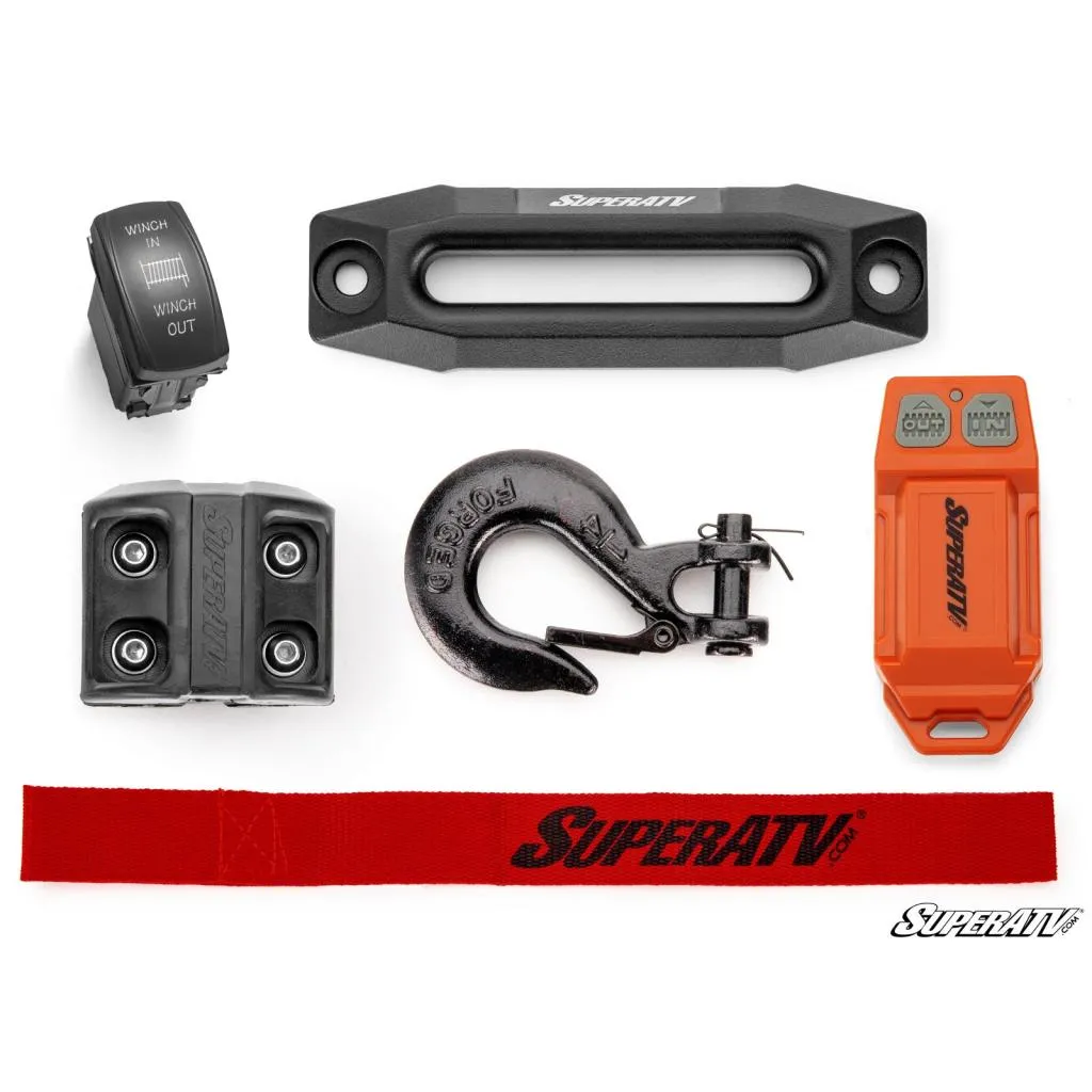 SuperATV 4500 Lb. UTV/ATV Winch (With Wireless Remote & Synthetic Rope)