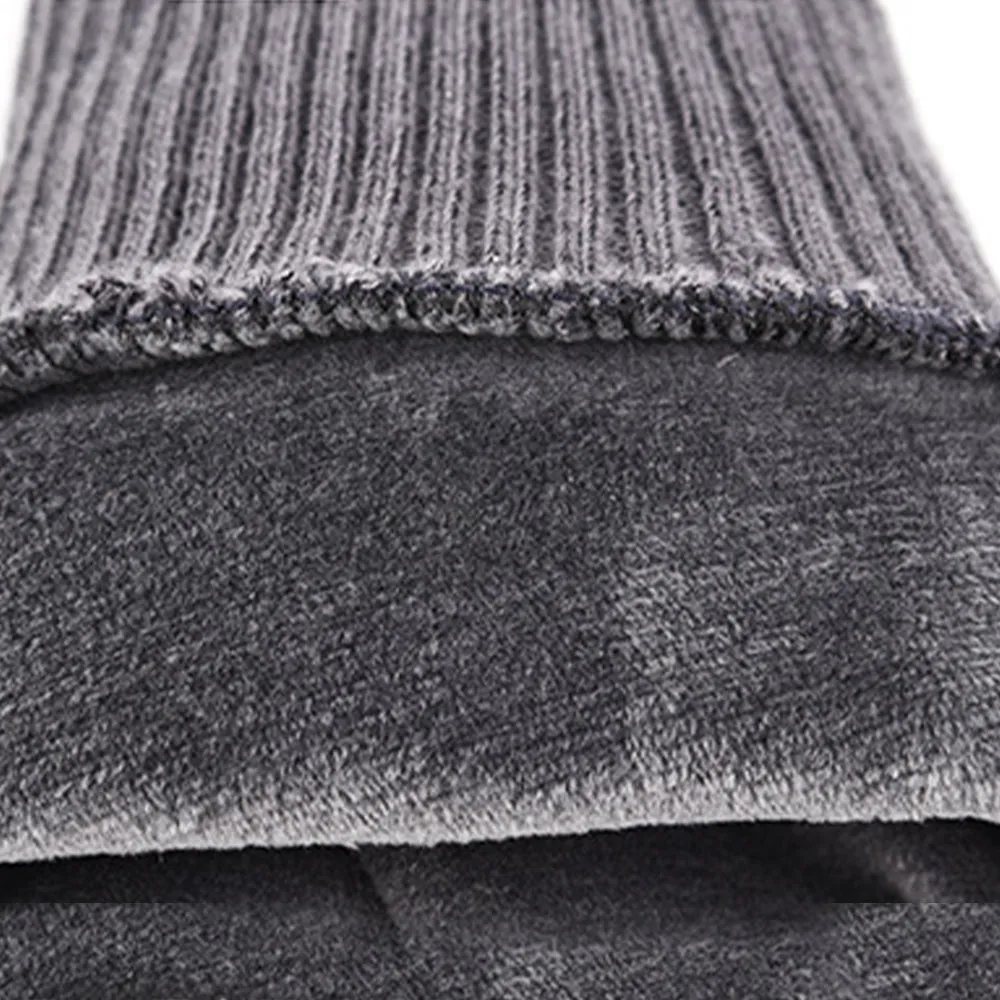Support Sticker Unisex Suede Fabric Gray Gloves