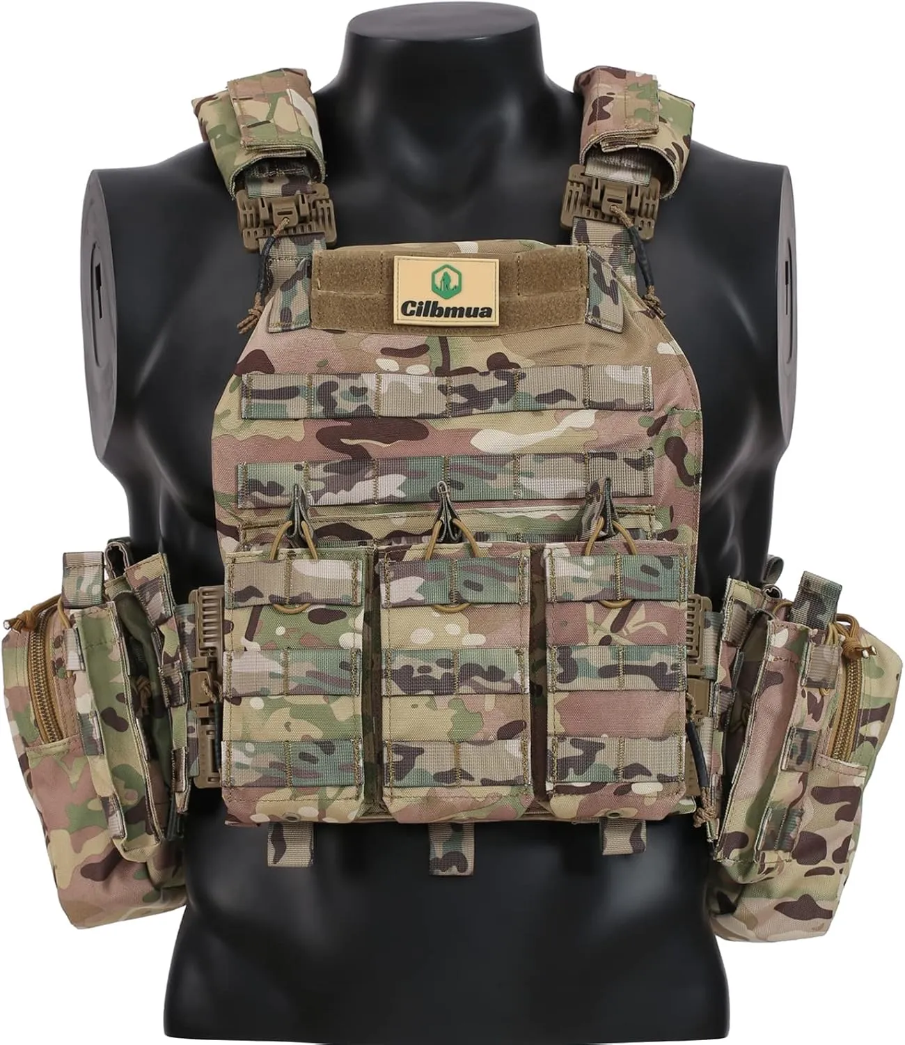 Tactical Vest Quick Release for Men Outdoor Molle Airsoft Vests Adjustable Breathable Weighted Gear for CS/Training