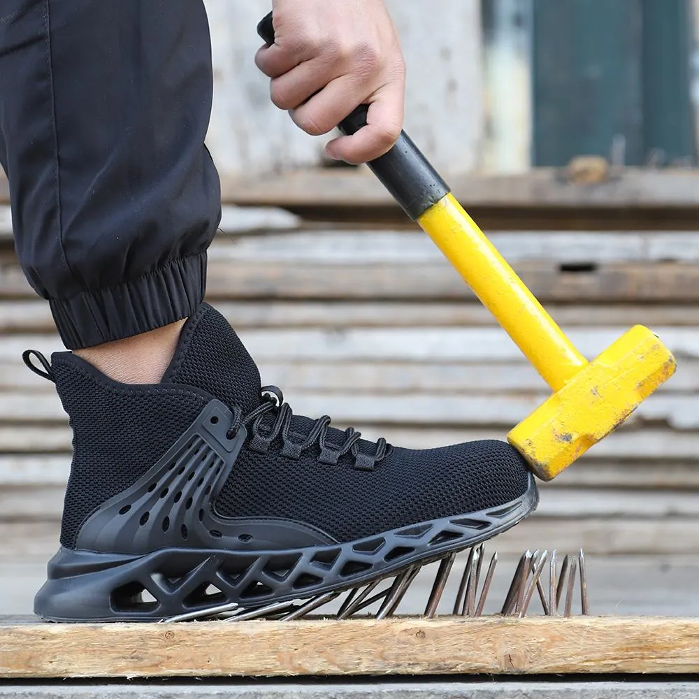 TFWMGV™ K808 waterproof Breathable Anti-Smashing Non Slip Steel Toe Work Boots