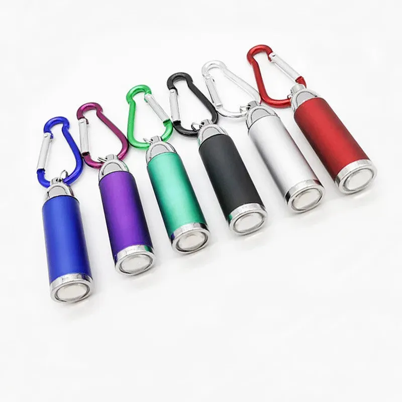 Torch Keychain Torch Hiking Mini Camping Lights Pocket Battery Powered Lamp Flashlights Portable Small Flashlight Key Ring