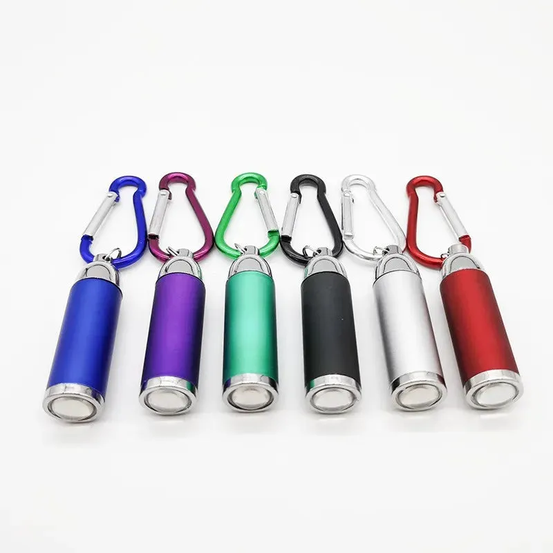 Torch Keychain Torch Hiking Mini Camping Lights Pocket Battery Powered Lamp Flashlights Portable Small Flashlight Key Ring