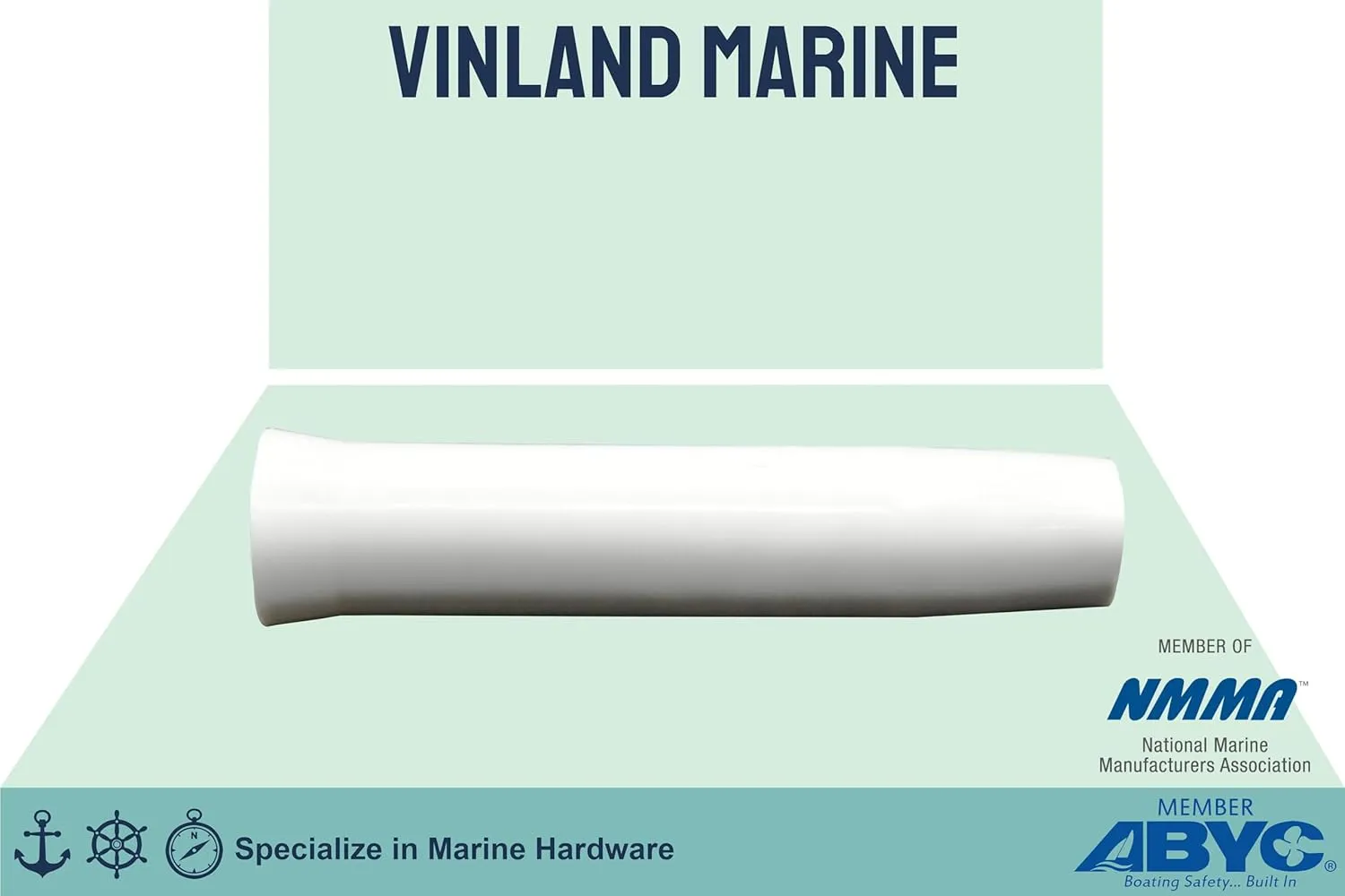 Vinland Marine Insert Sleeves for Flared Fishing Rod Holder , Insert Liner for Aluminum Rod Holder, T Top, Clamp on and Weld on