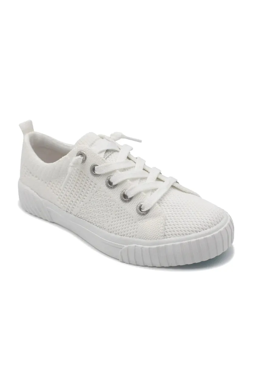 Wistful Weave Sneakers In White by Blowfish