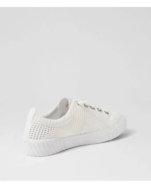 Wistful Weave Sneakers In White by Blowfish