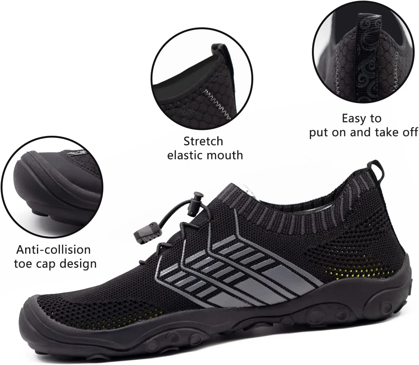 Womens Mens Water Shoes Barefoot Quick Dry Aqua Sports Shoes for Pool Beach Surfing Walking Kayaking