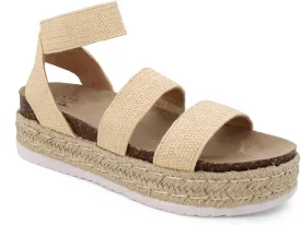 YOKI CHIARA-10 Womens Sandal Platform Espadrille Wedge, Strappy Sandals for Women, Platform Sandals Women, Summer Sandals